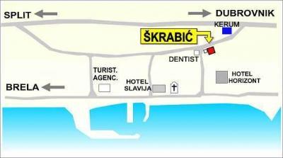Kuca Skrabic Apartment Baska Voda Bagian luar foto